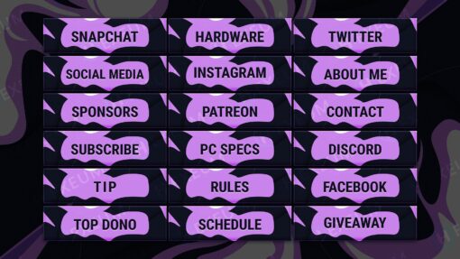 Purple Twitch Panels