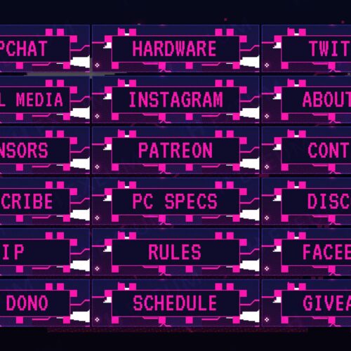 Pixel Twitch Panels