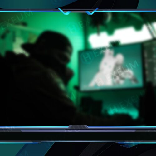 Blue Webcam Overlay