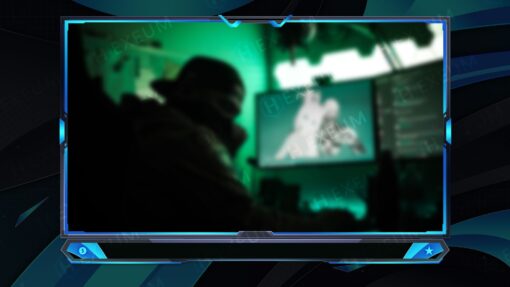 Blue Webcam Overlay