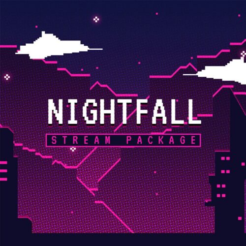 Nightfall Pixel Animated Stream Overlay
