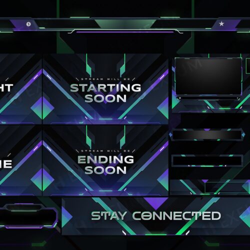 Green Animated Stream Overlay