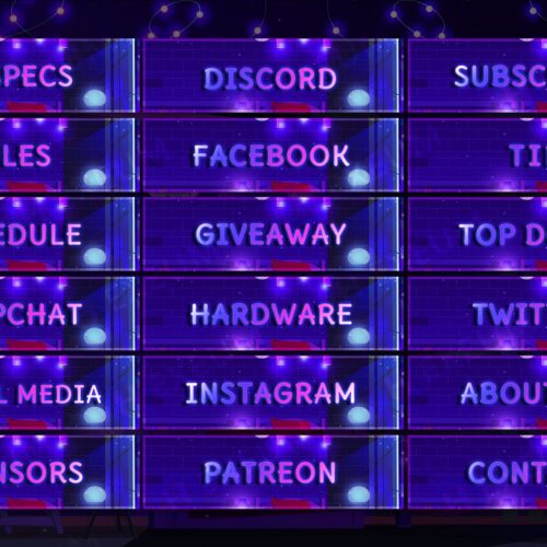 Lofi Twitch Panels