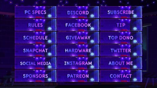Lofi Twitch Panels
