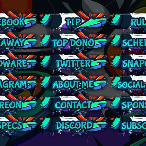 Graffiti Twitch Panels