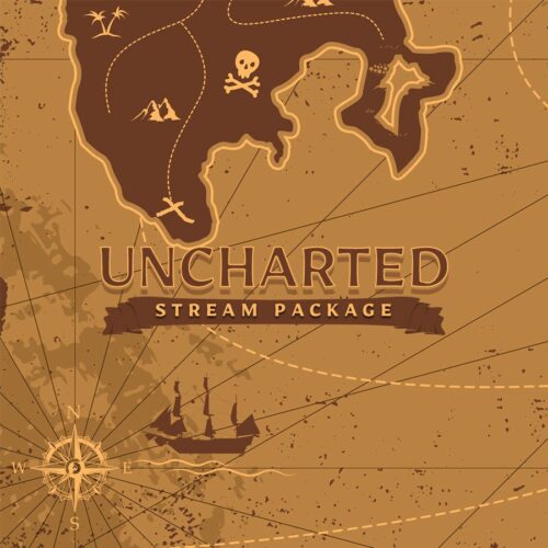 Uncharted Pirate Map Animated Stream Overlay