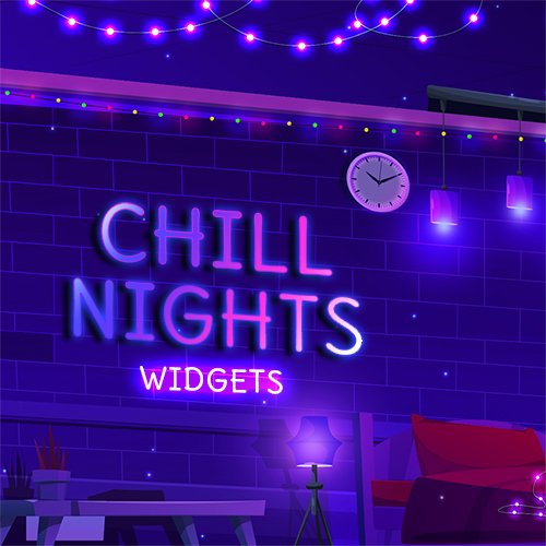 Chill Nights Lofi Themed Streamlabs Widgets