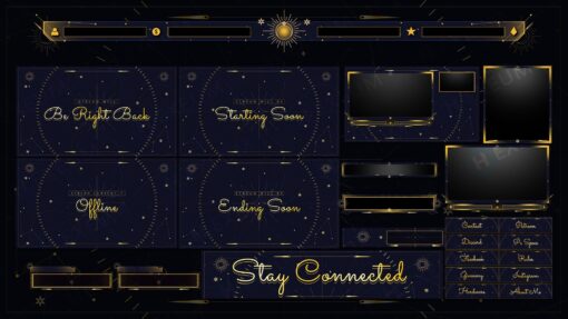 Celestial Animated Twitch Overlay