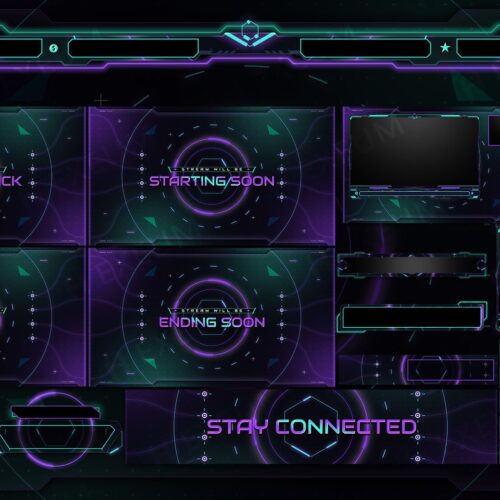 Scifi Animated Stream Overlay