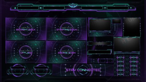 Scifi Animated Stream Overlay