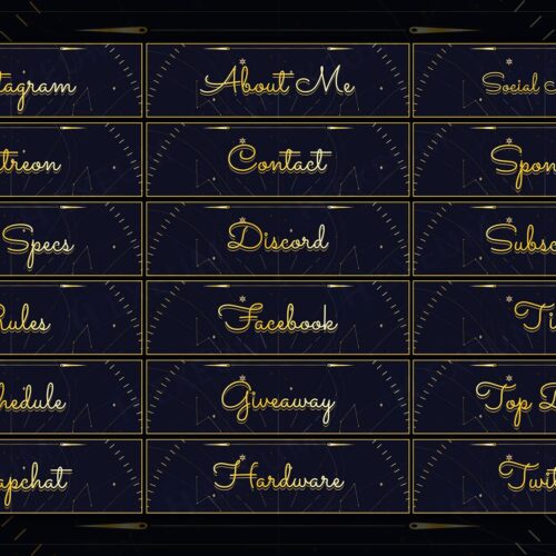 Celestial Twitch Panels