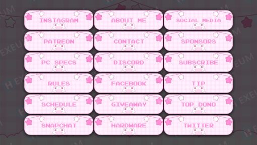 Cute Twitch Panels