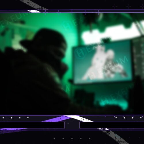 Purple Webcam Overlay