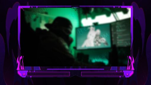 Purple Webcam Overlay