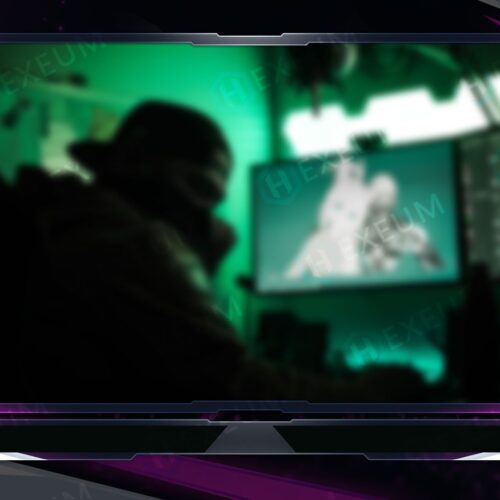 Pink and White Webcam Overlay