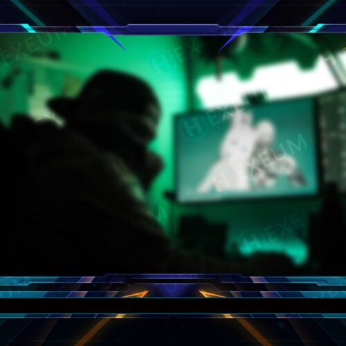 Blue Webcam Overlay