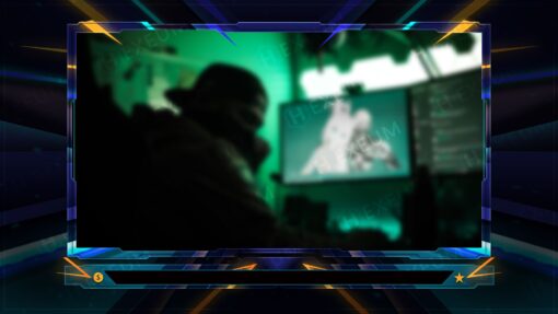 Blue Webcam Overlay
