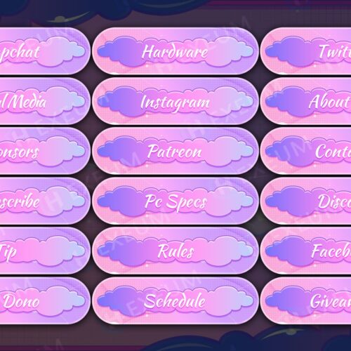 Cute Twitch Panels