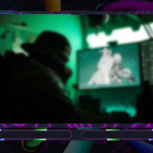 Multicoloured Webcam Overlay