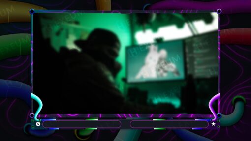 Multicoloured Webcam Overlay