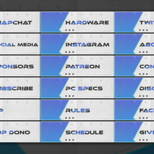 White Twitch Panels