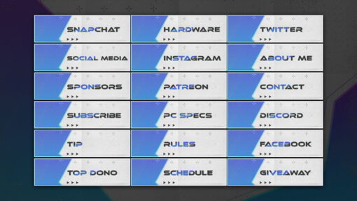 White Twitch Panels
