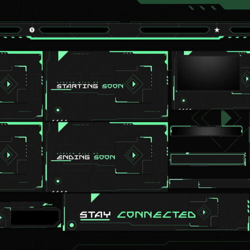 esports twitch overlay package stream layout