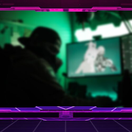 Retro Tech Webcam Overlay