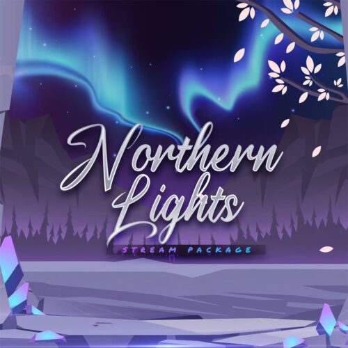 Northern Lights Magical Animated Twitch Overlay