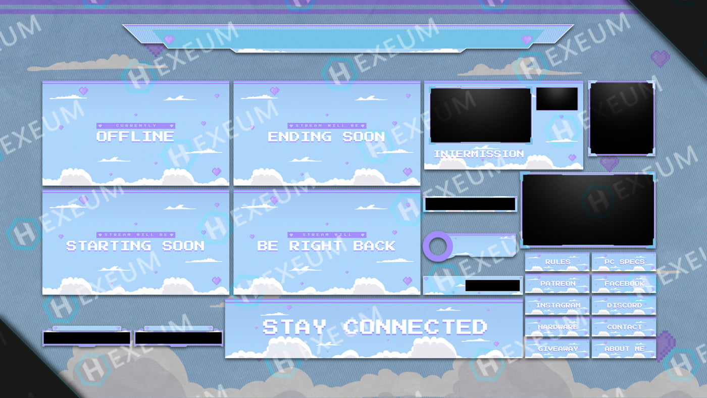 8 bit fantasy stream overlay