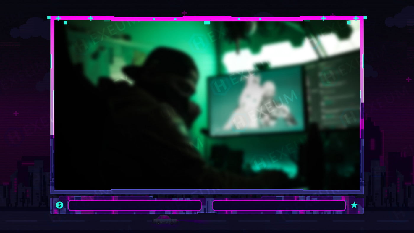 8 bit webcam overlay