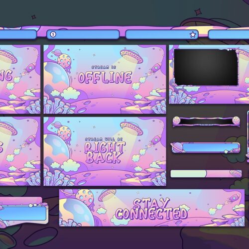 Trippy Animated Twitch Overlay