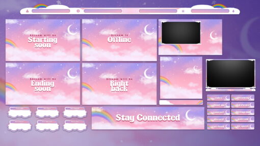 pastel twitch overlay
