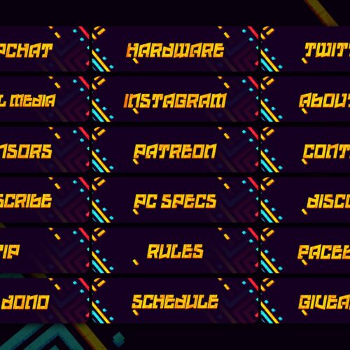 Aztec Twitch Panels
