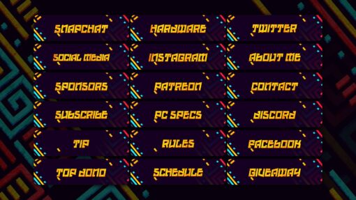 Aztec Twitch Panels