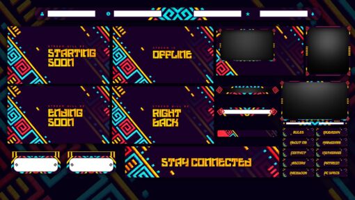 Aztec Animated Twitch Overlay