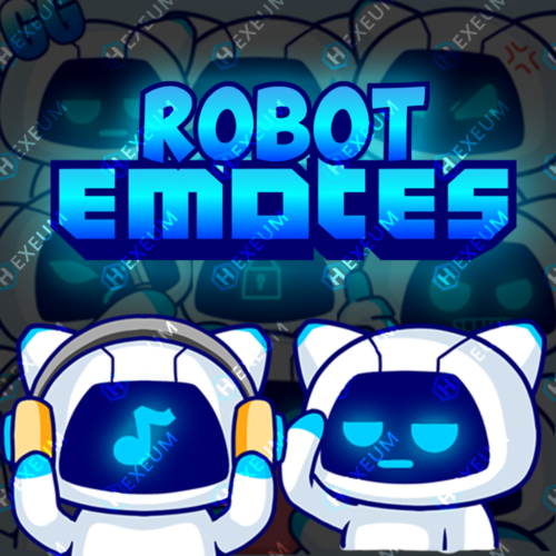 Cute Robot Twitch Emotes Thumbnail