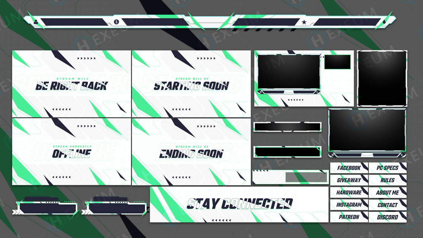 minimalist stream overlay