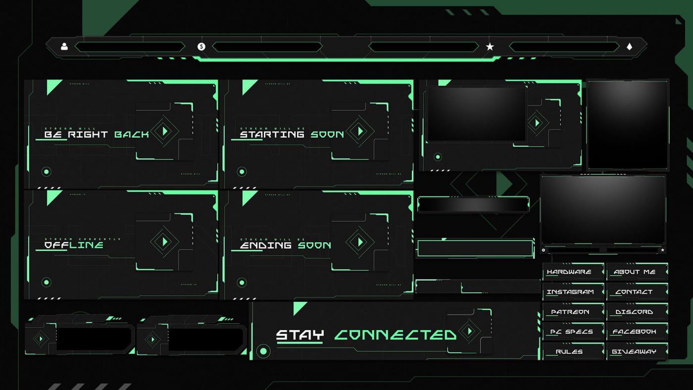 minimalist twitch overlay