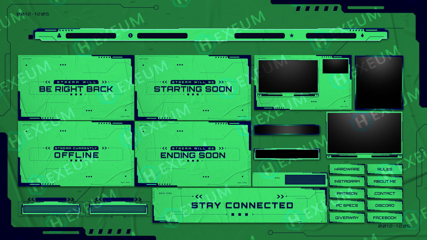 minimalist stream overlay