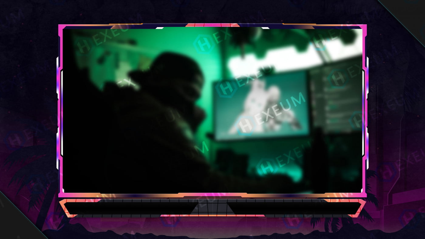 synthwave facecam