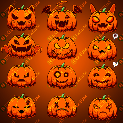 Pumpkin Twitch Emotes