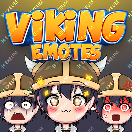 Cute Viking Twitch Emotes Thumbnail