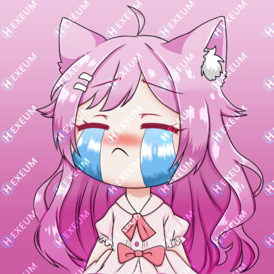 Chibi Girl Cry Twitch Emotes