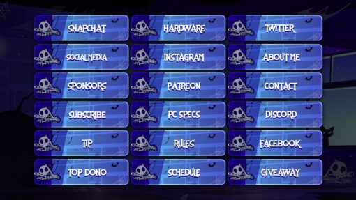 Cute Halloween Twitch Panels