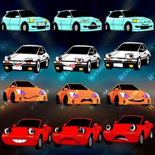 JDM Car Twitch Emotes