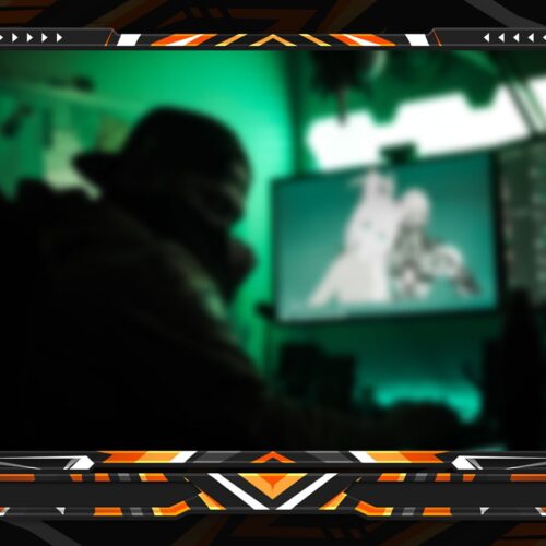 Orange Webcam Overlay