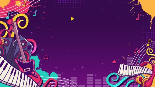 music themed stream background