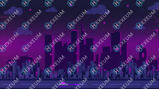 Pixel City Stream Background