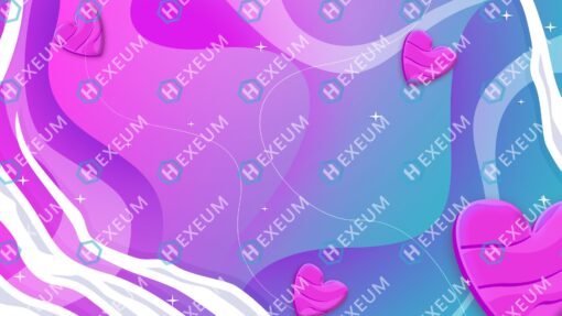 Pink and Blue Stream Background